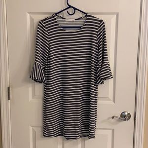 Red dress boutique tshirt dress